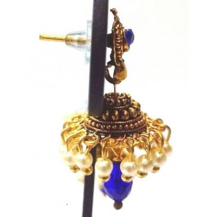 Golden Oxidized Earrings Jhumka Jhumki Bolly Imitation Jewelry Drop Dangle EA122
